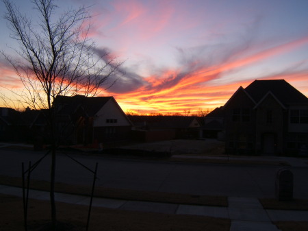 sun set out my front door