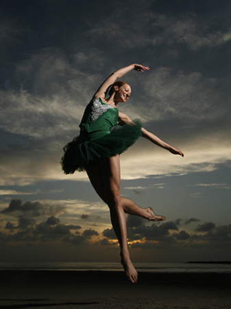 Ballerina at South Padre Island