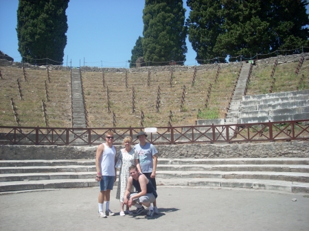 JP, Eileen, Sean and Christian in Pompei