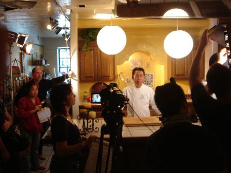 On set with Martin Yan for Informercial