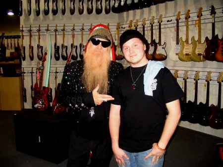 Josh with Billy Gibbons from ZZ Top