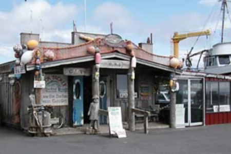 My shop in Oregon on the dock