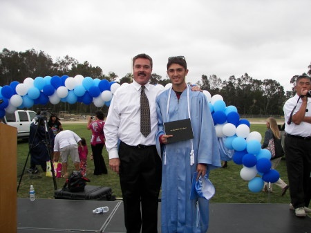 Brandon & I at graduation