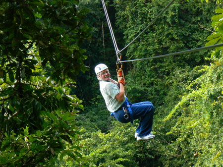 Zip line in Belize 12-2-2009