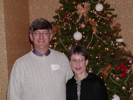 Sue and I at the Wyatt Christmas party