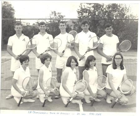 ACHS 1967 Championship Tennis Team