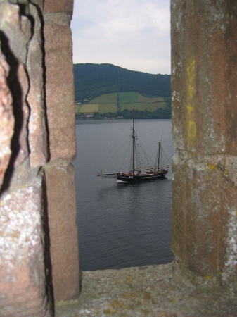 Sailing ship on Loch Ness