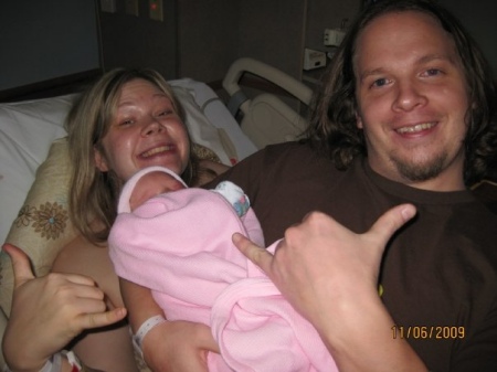 Lance and Lisa and new baby Nyomi