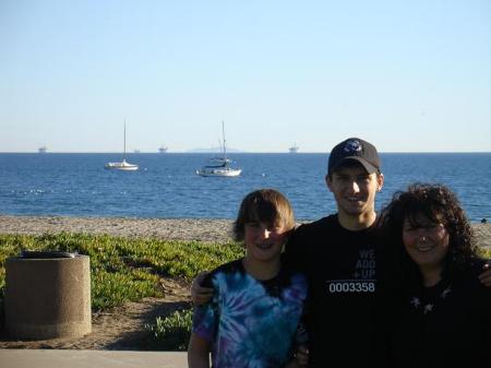 Andrew, Blake and Dana in Santa Barbara 2009