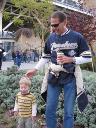 Padre Game with Grandson Travis 4/24/09