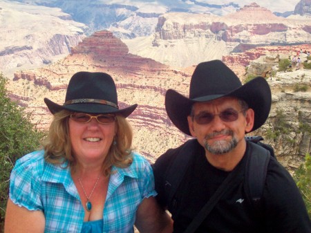 Terri and Vito at the Grand Canyon