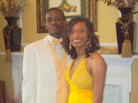 son & prom date 4/24/09