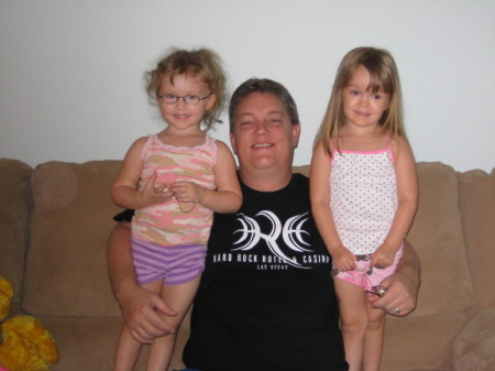 Hubby &  twins 2009