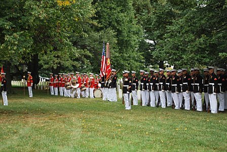 Ceremonial unit at attention by Elaine