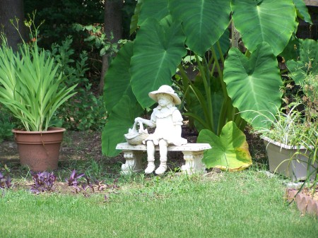 Girl on a bench