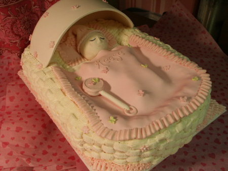 Baby in a bassinett