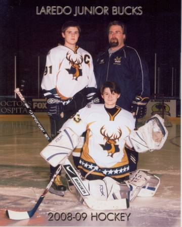 Teague, Me and Blayze 2009 hockey season