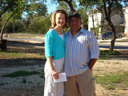 Laurie and Roger at the future Casa de Faz