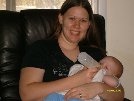 my daughterinlaw, Helen and baby Jacob 3 mos