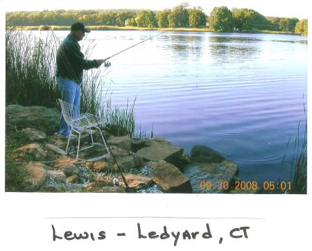 Lewis in Ledyard, CT - Son,s back yard