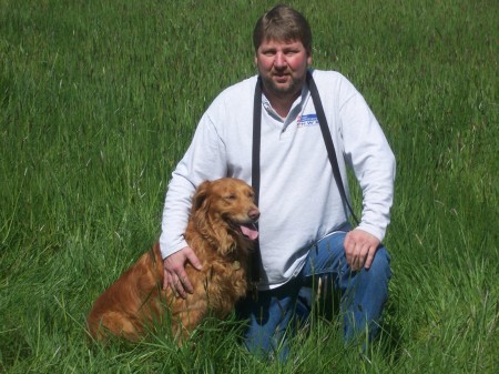 Dad and his golden girl "Bailey"