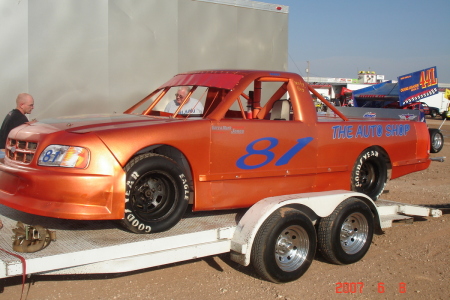 Super race truck my son Danny races