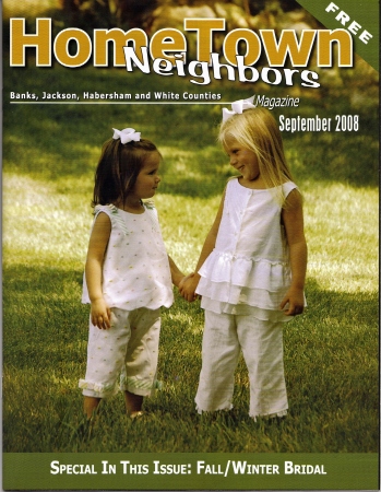 Kenlie and Olivia on front of magazine 2008