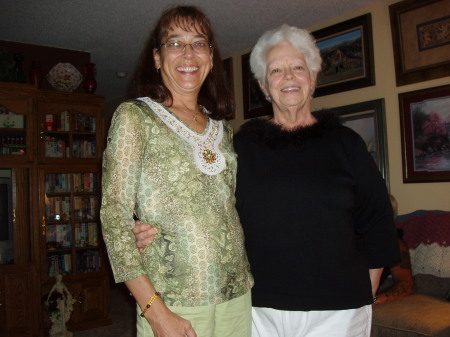 With my Aunt Ann, her 73rd birthday, Aug 2009