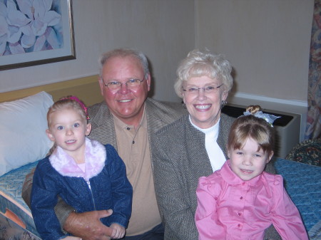 Megan and Madison with Nana and Papa