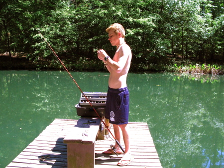 Still taking time to fish in our pond....