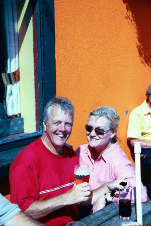 Theresa and me at pub in Killarney
