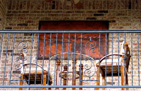 Balcony patio art