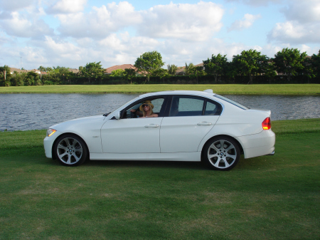 Katina & car at the polo field parking area