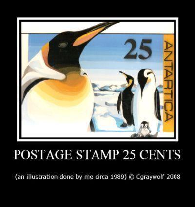A postage stamp in illustration class