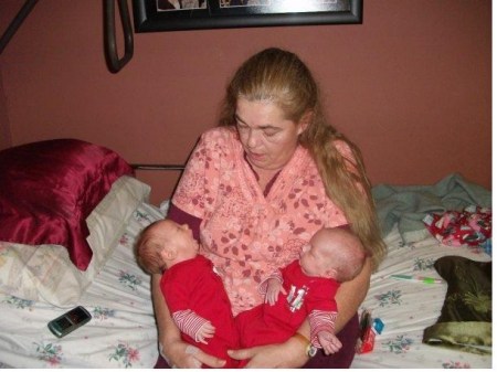 Grandma with twins