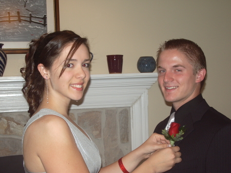 Daughter Brinan ready for the 2008 East prom