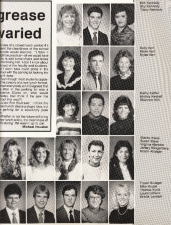 LHS Yearbook Senior Pics - 1989
