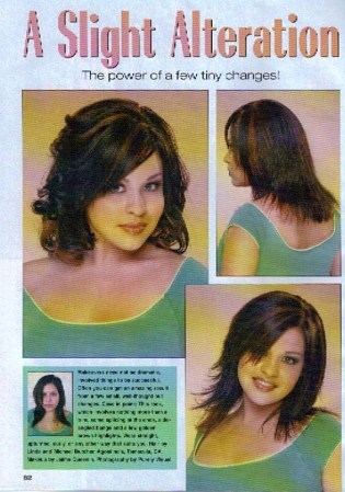 Daughter Brittany in Hairstyle Makeover Mag.
