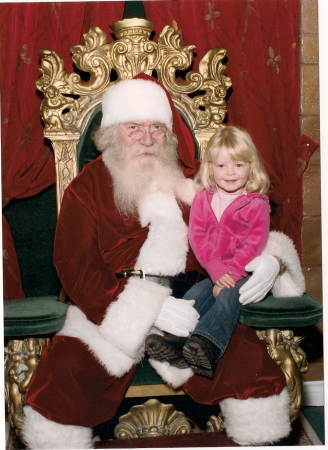 2008 Katie with Santa