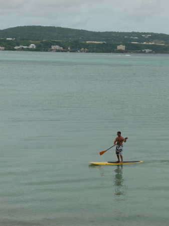 SUP boarding from my front door