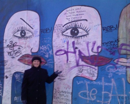 Me at part of the Berlin Wall