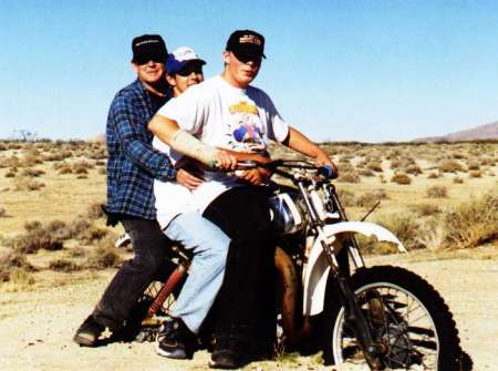 Motorcycle Memorial in the Mojave Desert