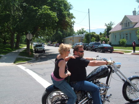 My mom and Trucker Jim.