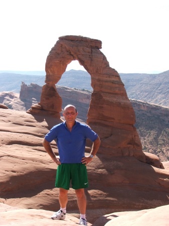 At Delicate Arch in Moab, Utah