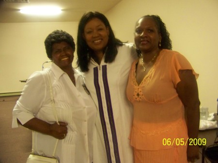 Cuz, her Pastor, and myself