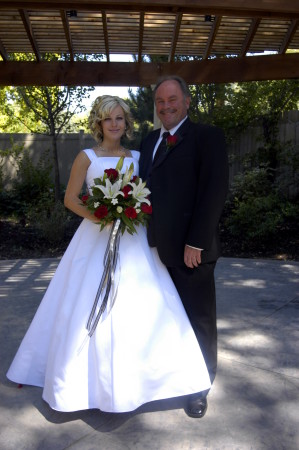 Brittney & me on her wedding day