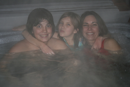 hot tubing in MCcall Idaho