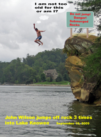 Cliff Jumping Lake Keowee 2009