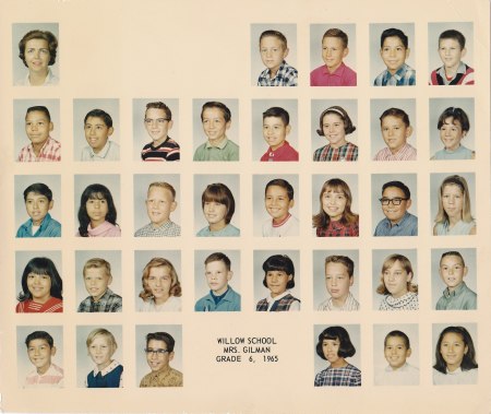 Mrs. Gilman class grade 6,1965