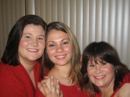 Me and my daughters - Christmas 2008